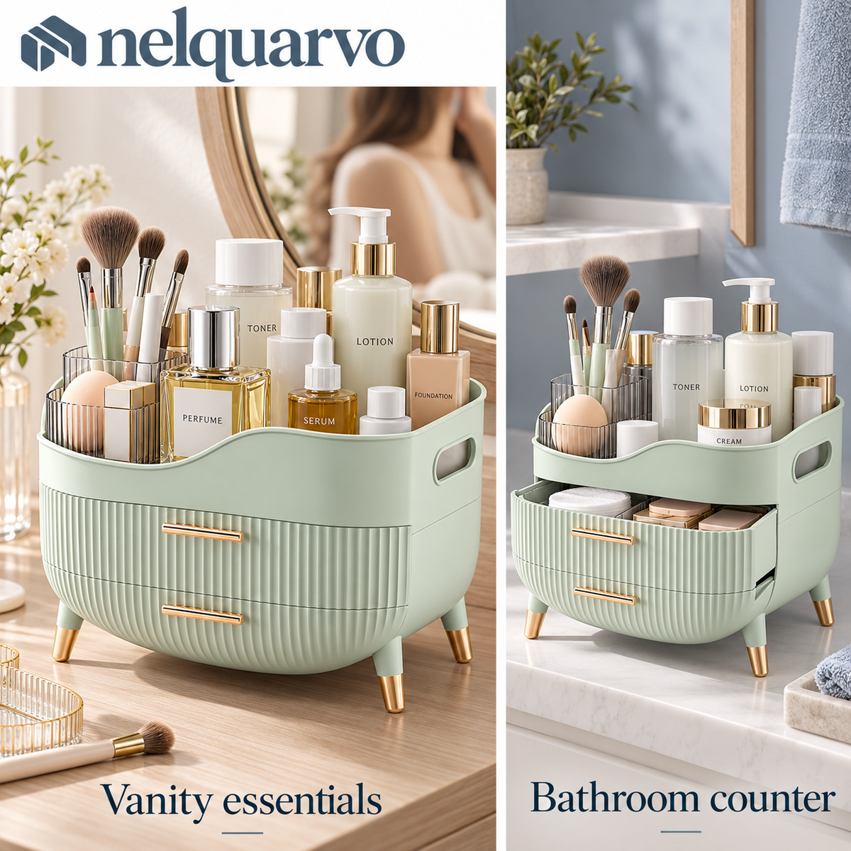 Nelquarvo® Two-Drawer Vanity Organizer
