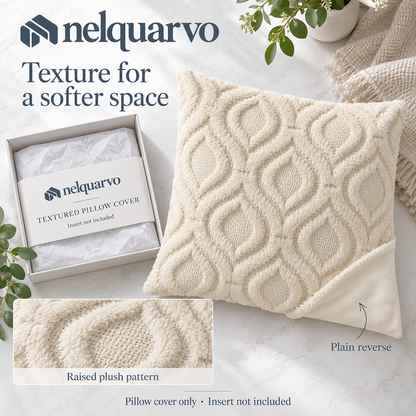 Nelquarvo® Textured Faux Fur Pillow Cover