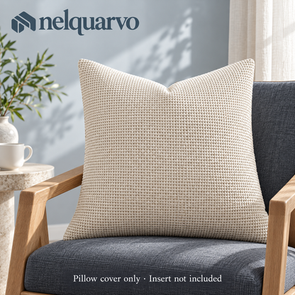 Nelquarvo® Textured Chenille Pillow Cover