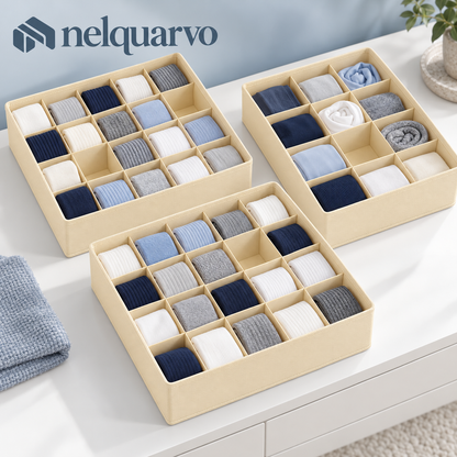 Nelquarvo® Divided Fabric Drawer Organizers