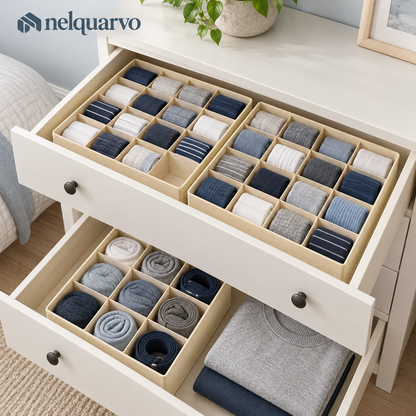 Nelquarvo® Divided Fabric Drawer Organizers