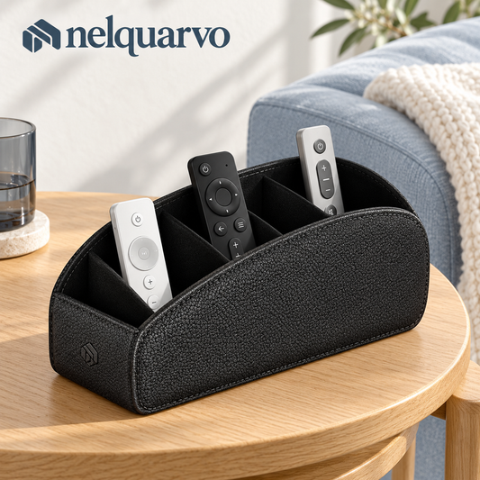 Nelquarvo® Faux Leather Remote Control Organizer