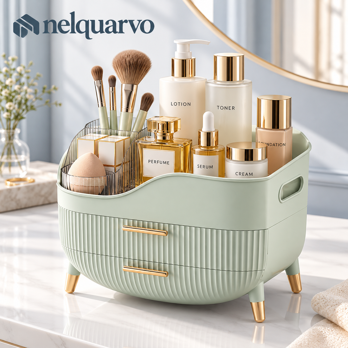 Nelquarvo® Two-Drawer Vanity Organizer